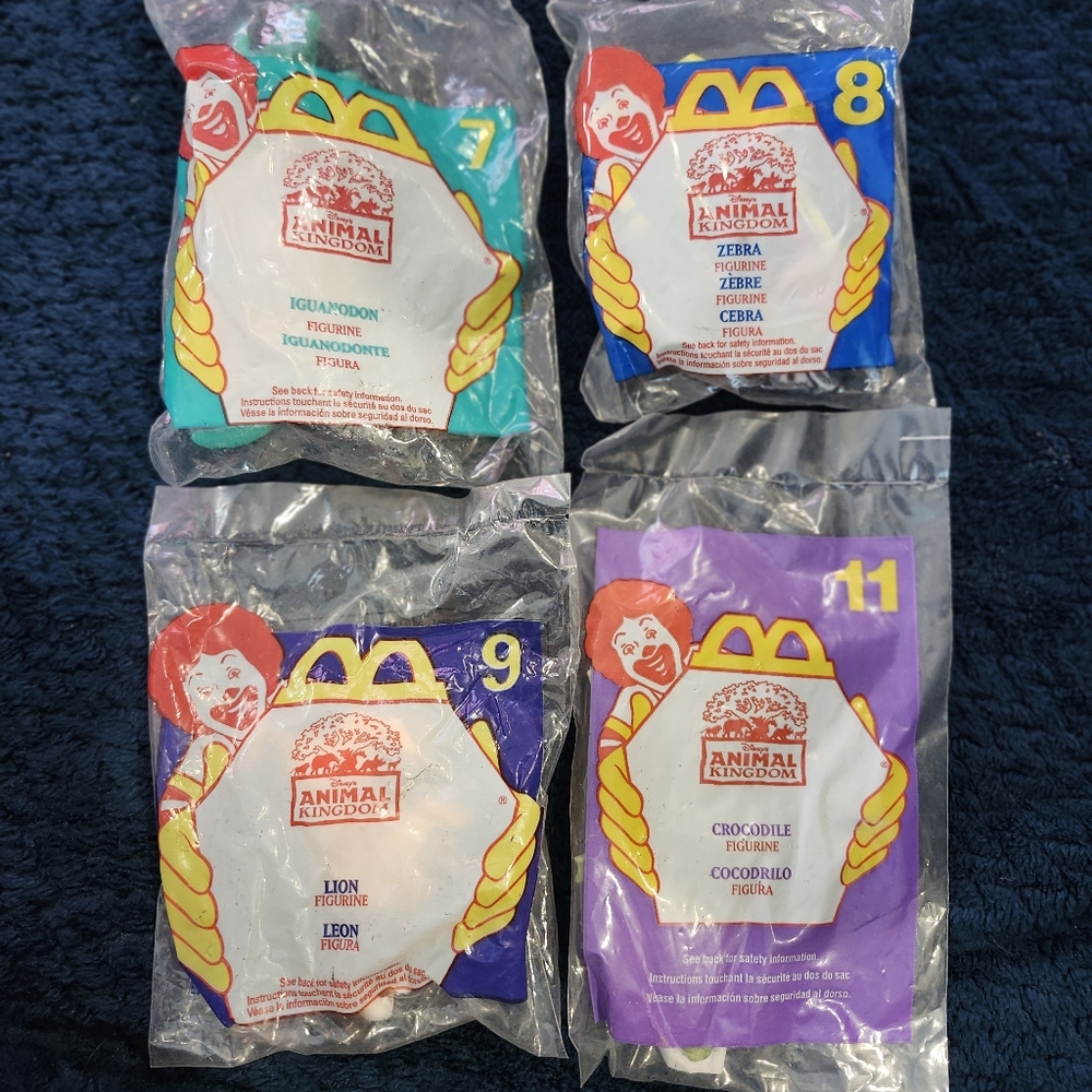Animal Kingdom McDonald's Happy Meal Toys 1990s